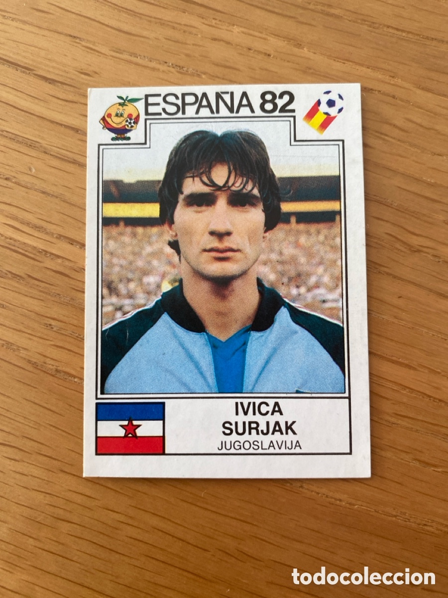 Cromos de F&uacute;tbol: Cromo panini mundial Espa&ntilde;a 82 n&uacute;mero 322 Surjak - Sticker album world cup Spain 1982 Yugoslavia