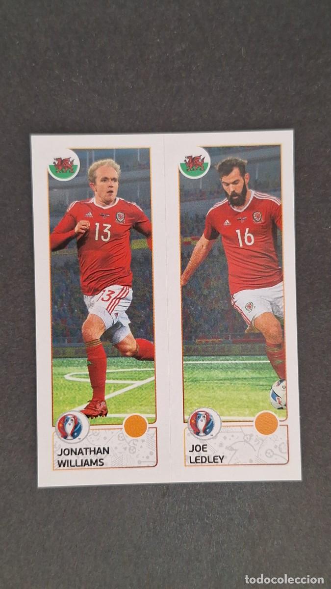 Football Stickers: L1 WILLIAMS - LEDLEY SELECCION GALES 204A 204B EUROCOPA 2016 PANINI NUNCA PEGADO SIN PEGAR