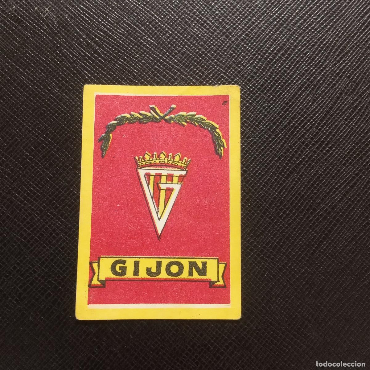 Cromos de F&uacute;tbol: ESCUDO SPORTING GIJON BRUGUERA 1950 1951 CROMO FUTBOL 50 51 LIGA - DESPEGADO - A109 PG109