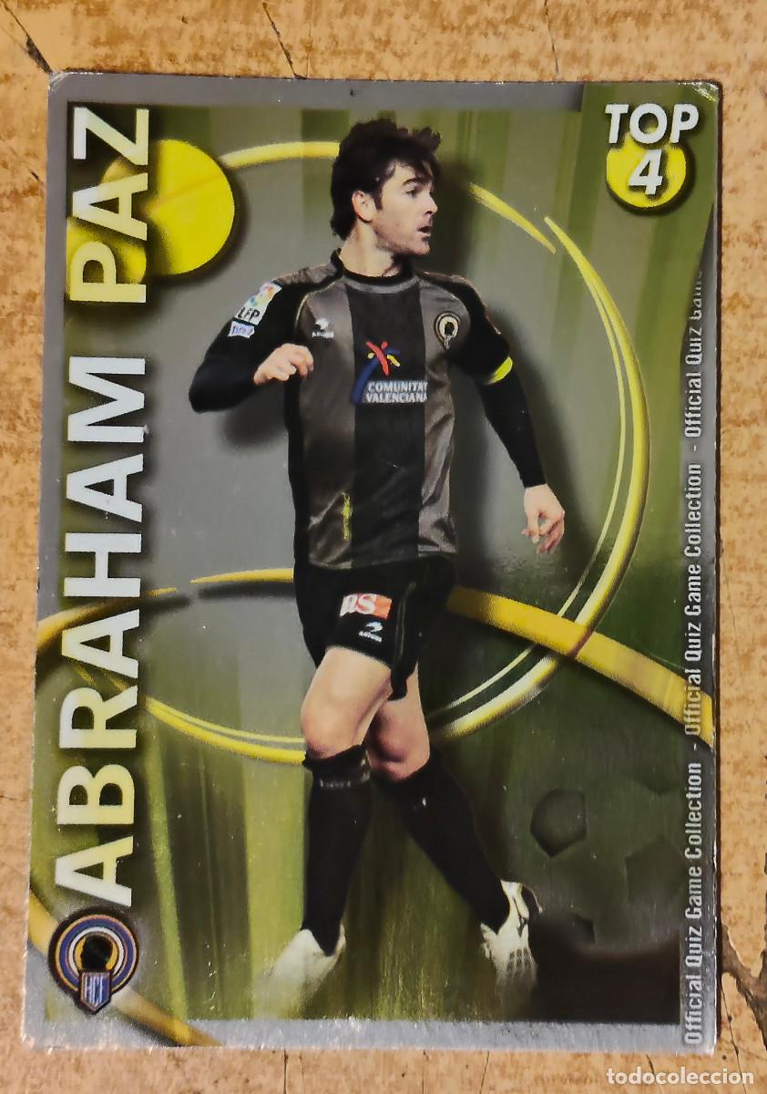 Cromos de F&uacute;tbol: Abraham Paz Top (LISO DORADO) H&eacute;rcules 566 Las Fichas de la Liga Quiz Game 2010-2011