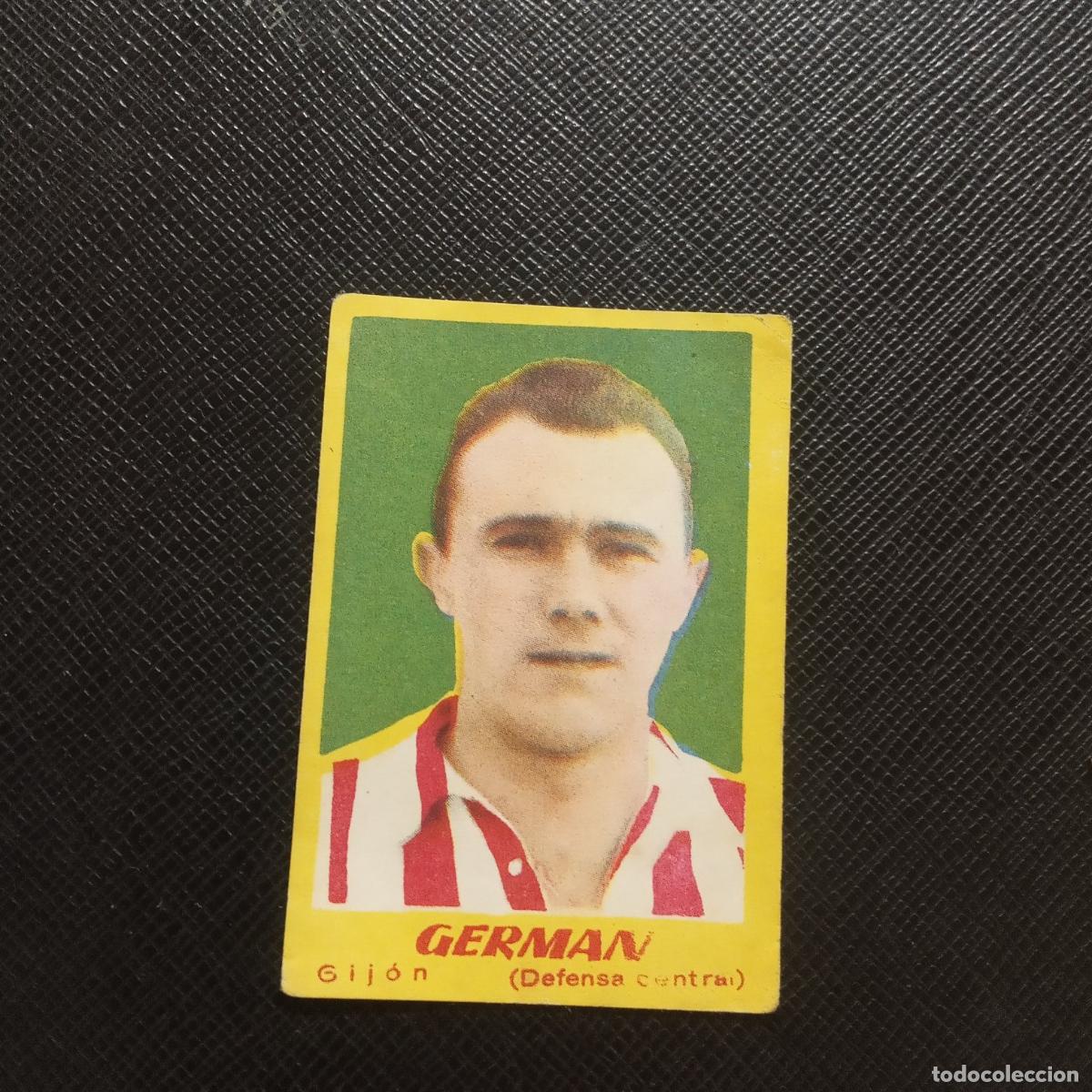 Cromos de F&uacute;tbol: GERMAN SPORTING GIJON BRUGUERA 1950 1951 CROMO FUTBOL 50 51 LIGA - DESPEGADO - A109 PG154