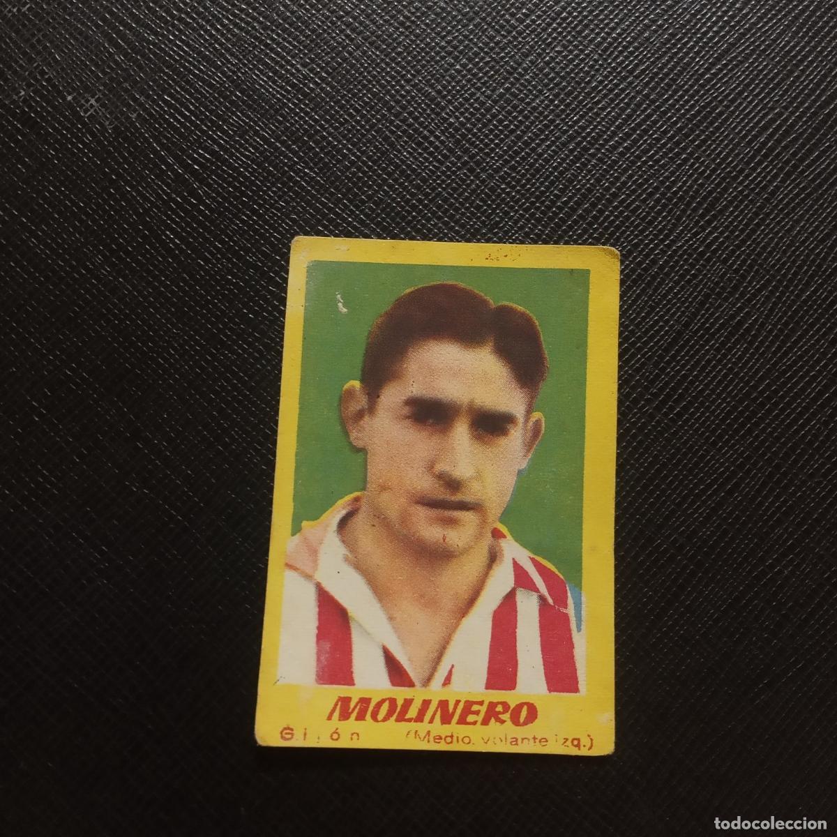 Cromos de F&uacute;tbol: MOLINERO SPORTING GIJON BRUGUERA 1950 1951 CROMO FUTBOL 50 51 LIGA - DESPEGADO - A109 PG163