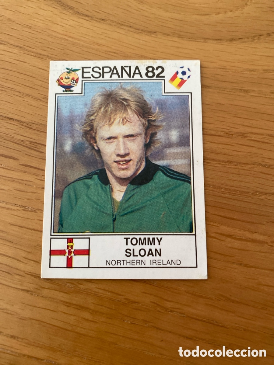 Fu&szlig;ball-Sticker: Cromo panini mundial Espa&ntilde;a 82 n&uacute;mero 344 Sloan - Sticker album world cup Spain 1982 Ireland
