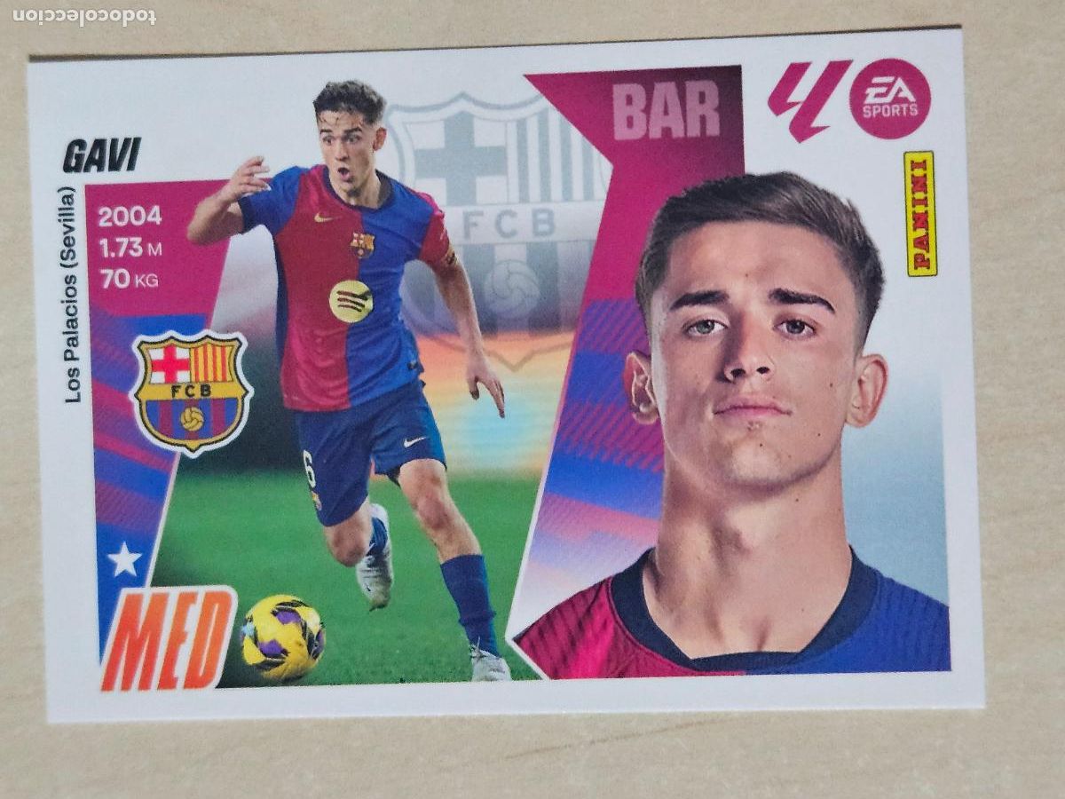 Cromos de F&uacute;tbol: CROMO N&ordm; 14 GAVI - BARCELONA - EDICIONES ESTE 2025-26 - 25/26 (NUEVO)