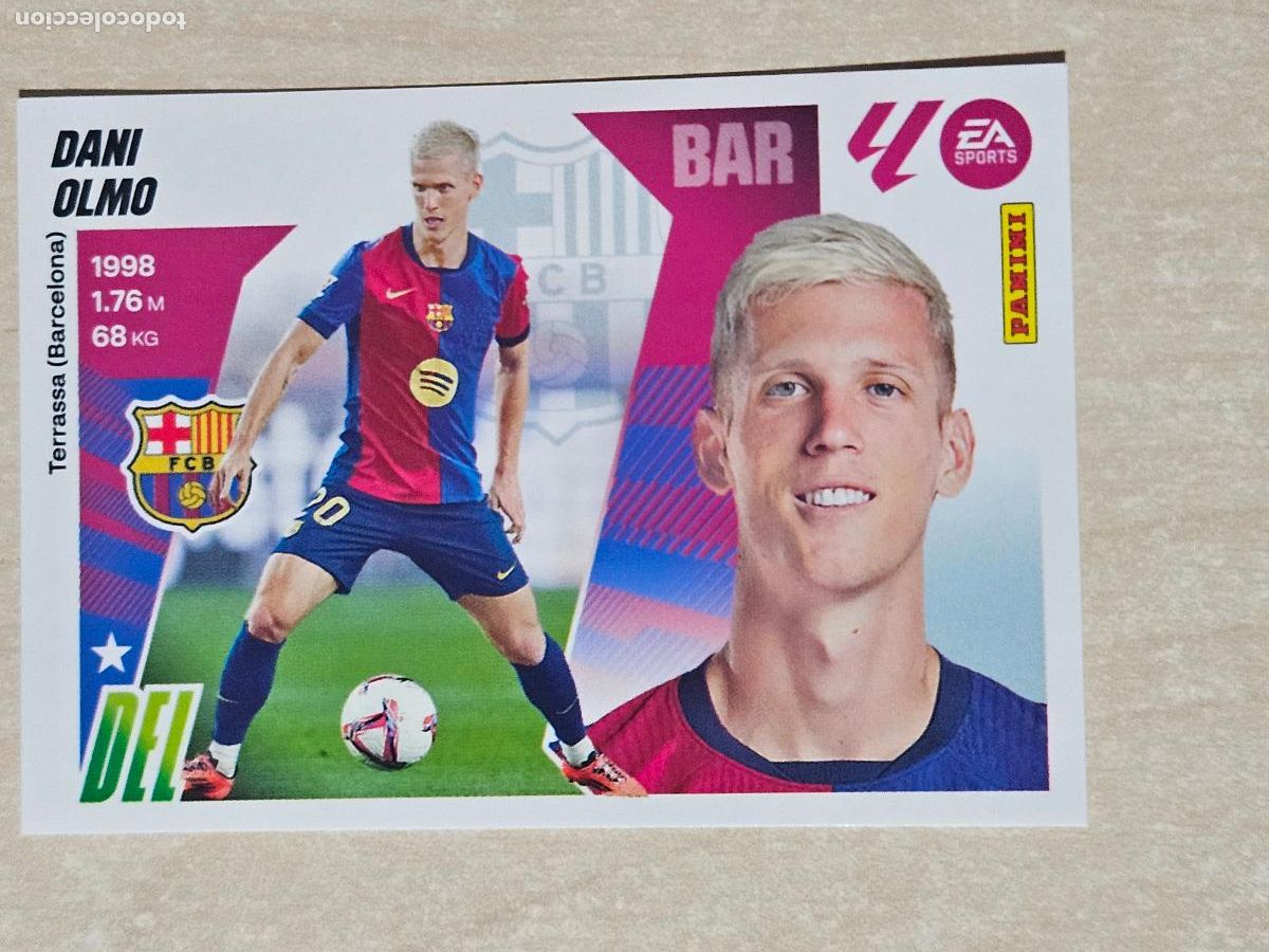 Cromos de F&uacute;tbol: CROMO N&ordm; 16 DANI OLMO - BARCELONA - EDICIONES ESTE 2025-26 - 25/26 (NUEVO)