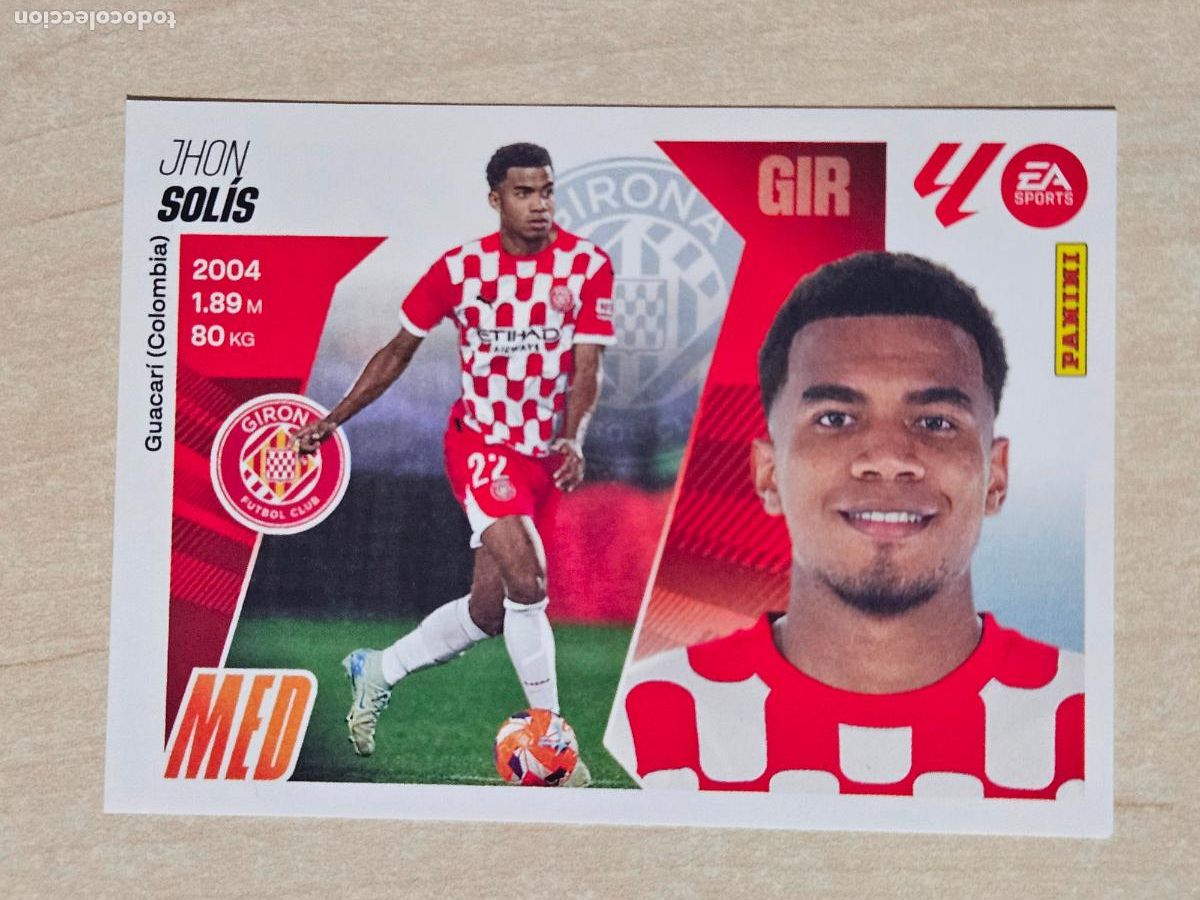 Cromos de Futebol: CROMO N&ordm; 11 SOLIS - GIRONA - EDICIONES ESTE 2025-26 - 25/26 (NUEVO)