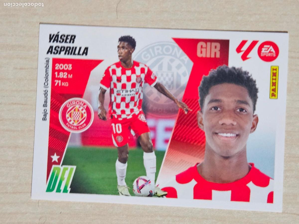 Cromos de Futebol: CROMO N&ordm; 17 YASER ASPRILLA - GIRONA - EDICIONES ESTE 2025-26 - 25/26 (NUEVO)