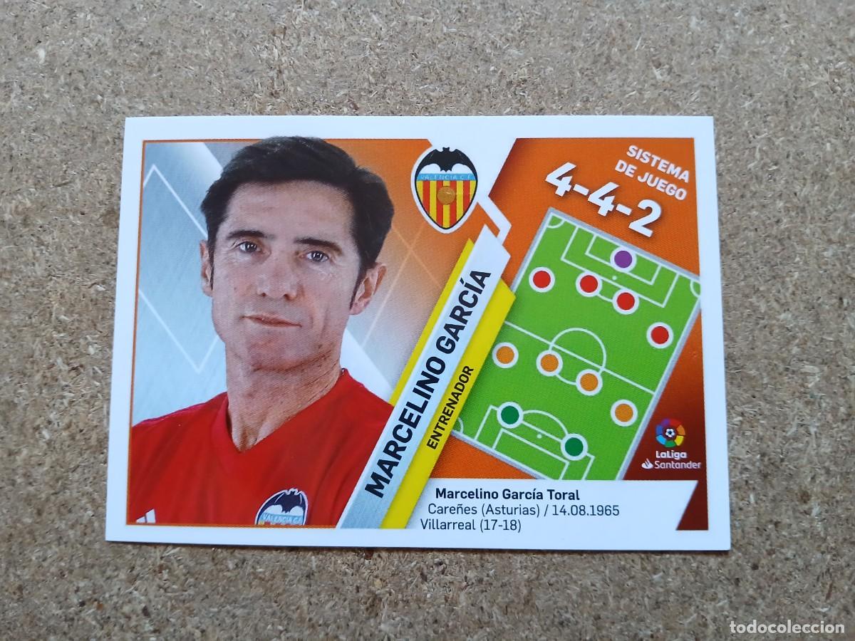 Cromos de f&uacute;tbol: ENTRENADOR MARCELINO GARCIA - VALENCIA CF N&ordm; 36 LIGA ESTE 2019 2020 - 19 20