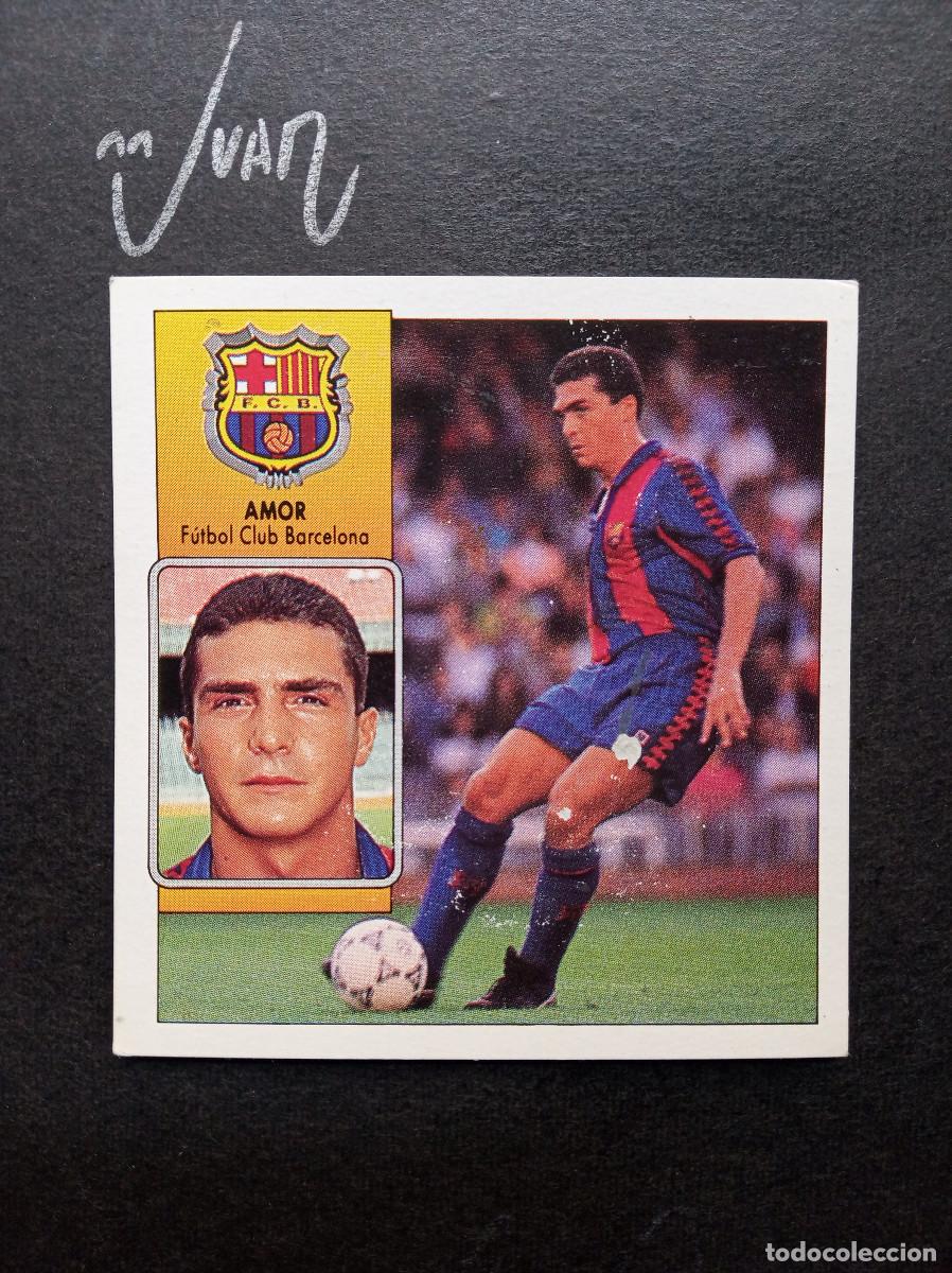 Cromos de F&uacute;tbol: AMOR FC BARCELONA ESPA&Ntilde;A ⚽ EDICIONES ESTE &reg; 1992 1993 LIGA FUTBOL 92 93 LEVE DESPEGADO
