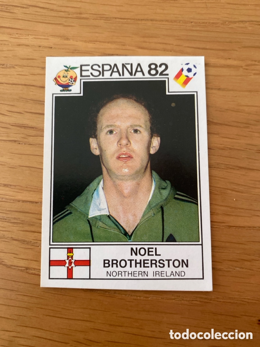 Cromos de F&uacute;tbol: Cromo panini mundial Espa&ntilde;a 82 n&uacute;mero 337 Brotherston - Sticker album world cup Spain 1982 Ireland