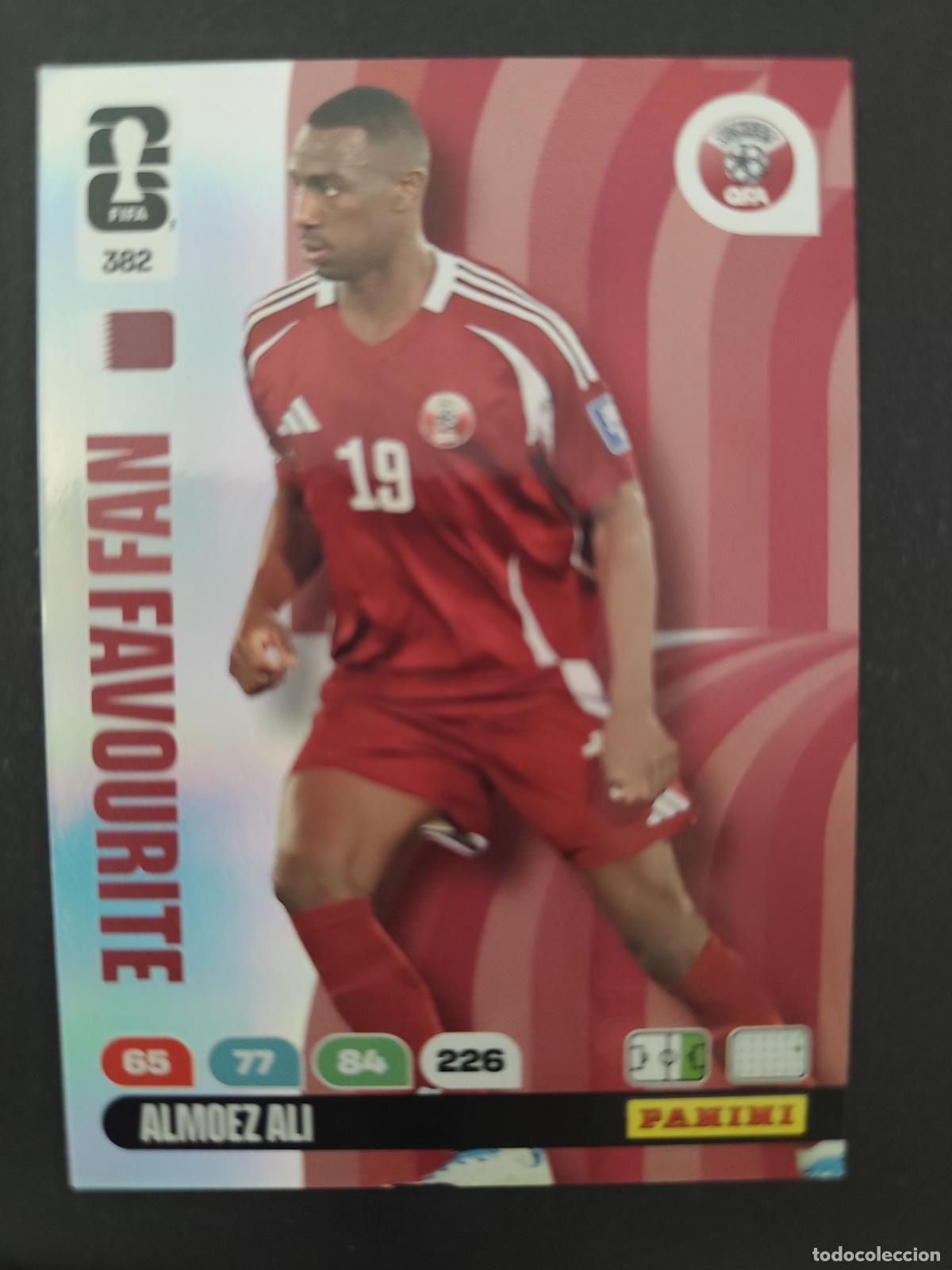 Cromos de F&uacute;tbol: 382 ALMOEZ ALI QATAR CATAR FAN FAVOURITE ADRENALYN MUNDIAL FIFA WORLD CUP 2026 PANINI