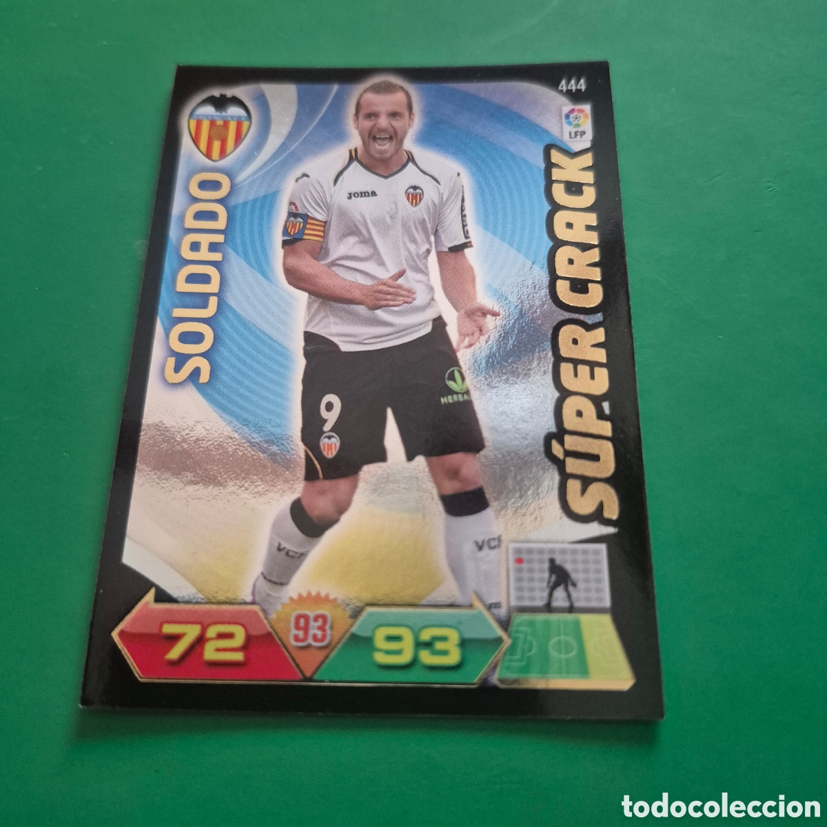 Cromos de F&uacute;tbol: ADRENALYN XL 2011-2012 N&ordm;444 SOLDADO (VALENCIA) SUPERCRACK LIGA 11 12 CROMOS