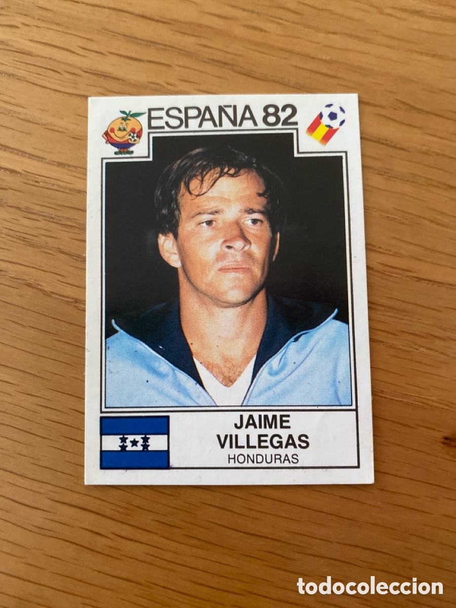Cromos de F&uacute;tbol: Cromo panini mundial Espa&ntilde;a 82 n&uacute;mero 352 Villegas - Sticker album world cup Spain 1982 Honduras