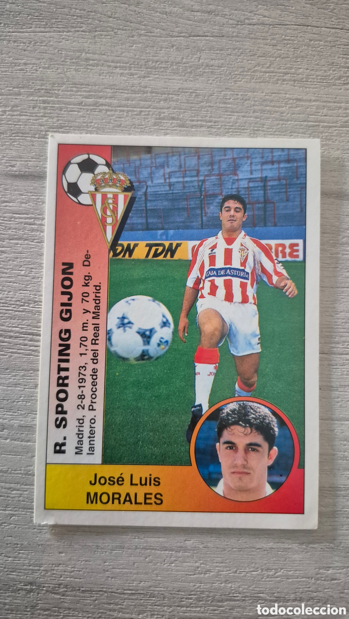 Cromos de Futebol: N&deg;286 Sporting de Gijon Morales Liga 94/95
