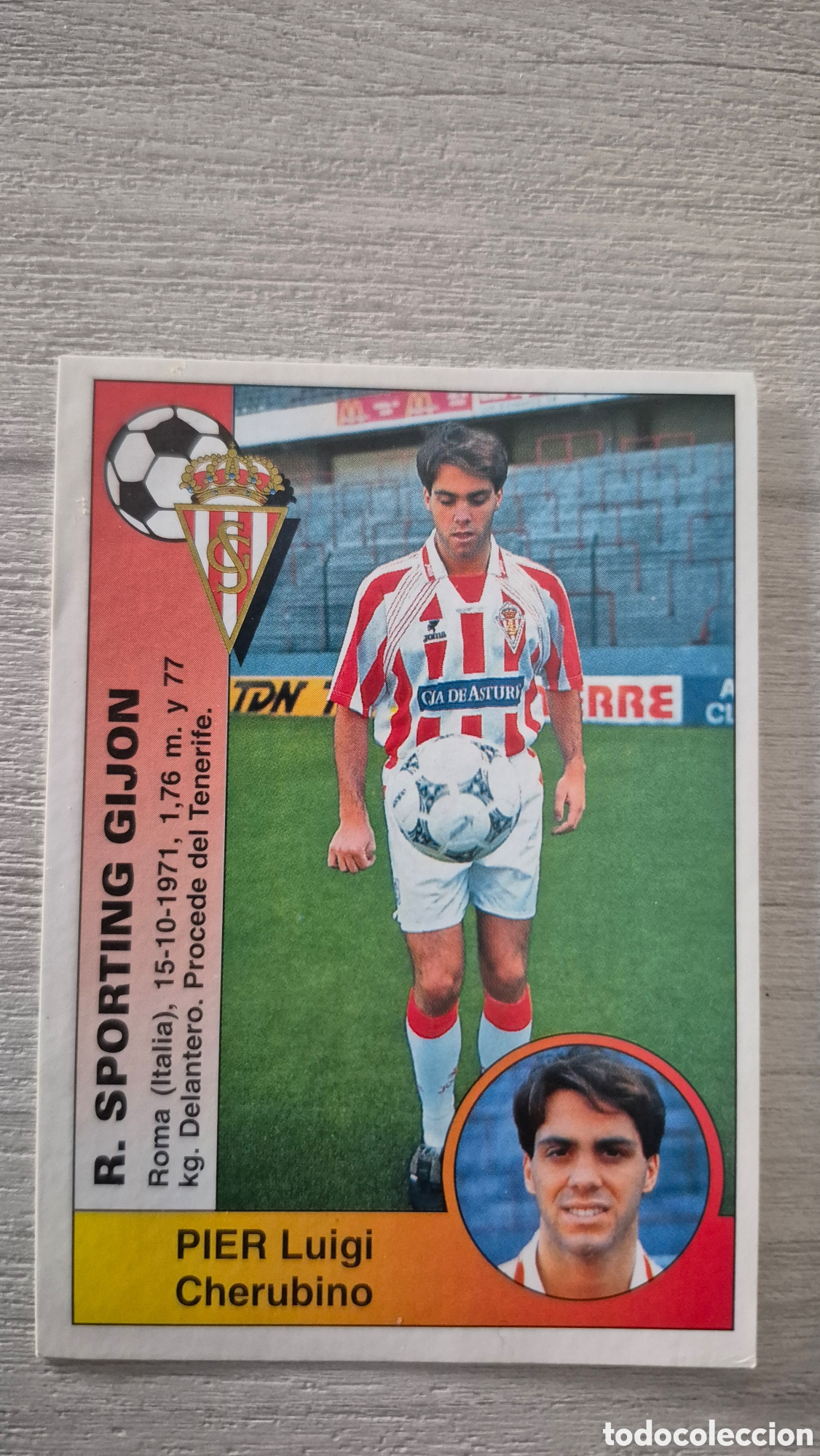 Cromos de F&uacute;tbol: N&deg;274 Sporting de Gijon Pier Liga 94/95