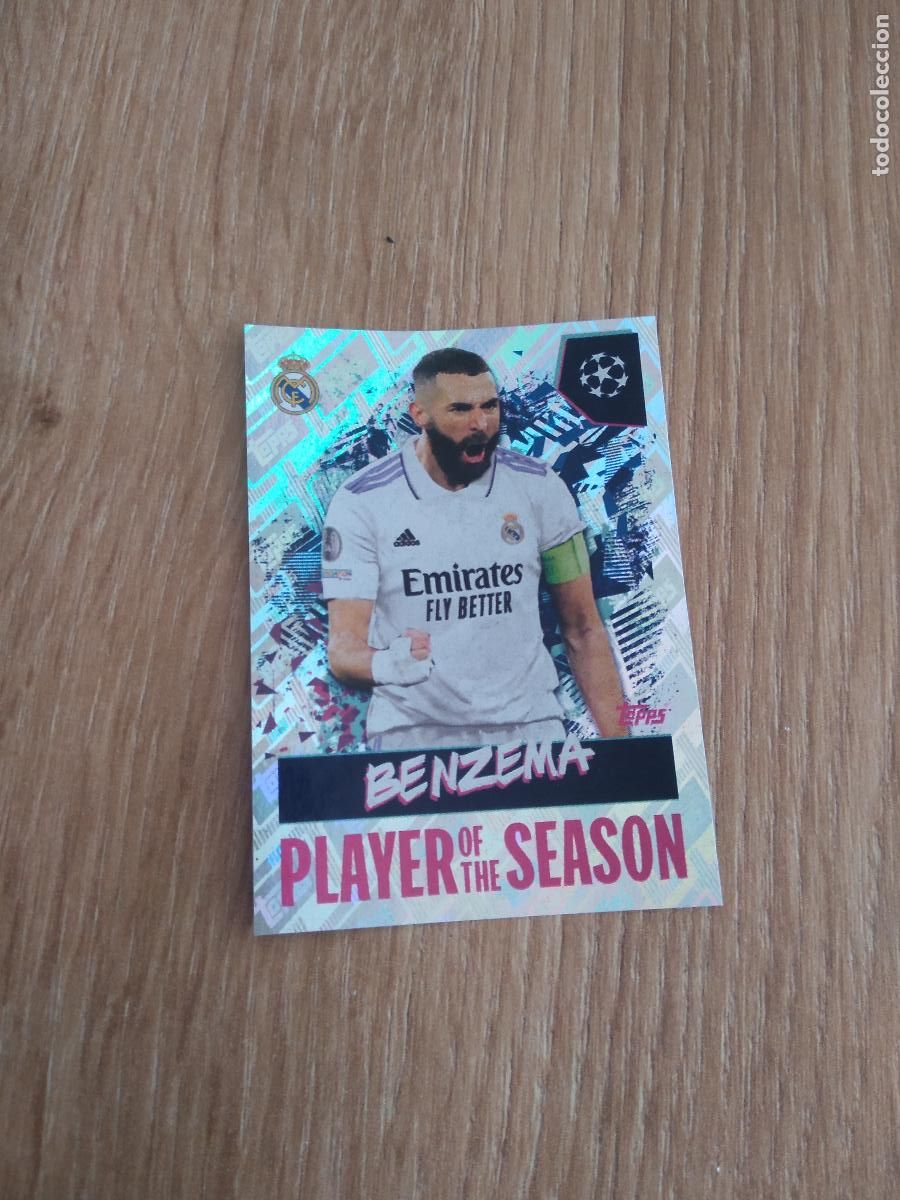 Cromos de F&uacute;tbol: 15 BENZEMA REAL MADRID CROMO FUTBOL UEFA CHAMPIONS LEAGUE 2022-2023 TOPPS 22-23