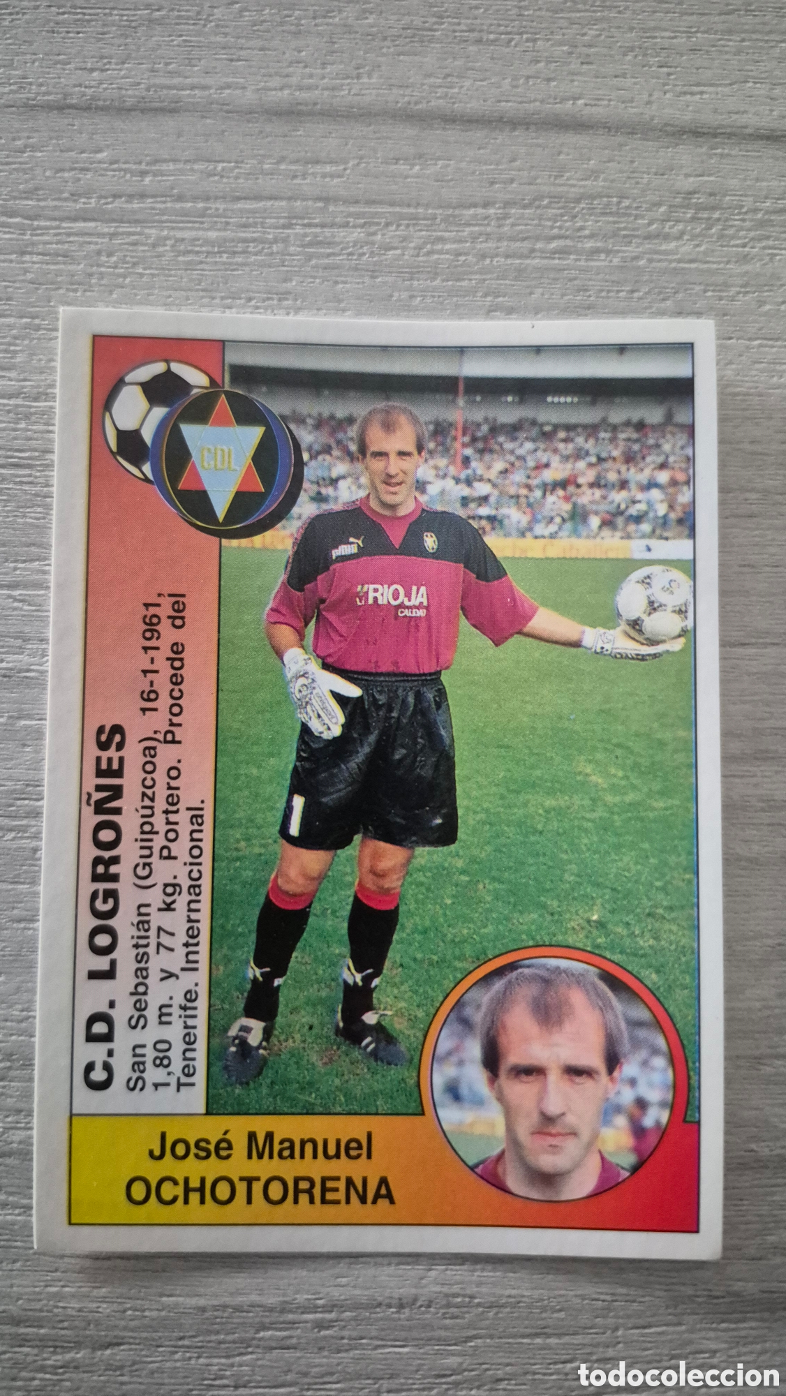 Cromos de Futebol: N&deg;396 CD Logro&ntilde;es Ochotorena Liga 94/95