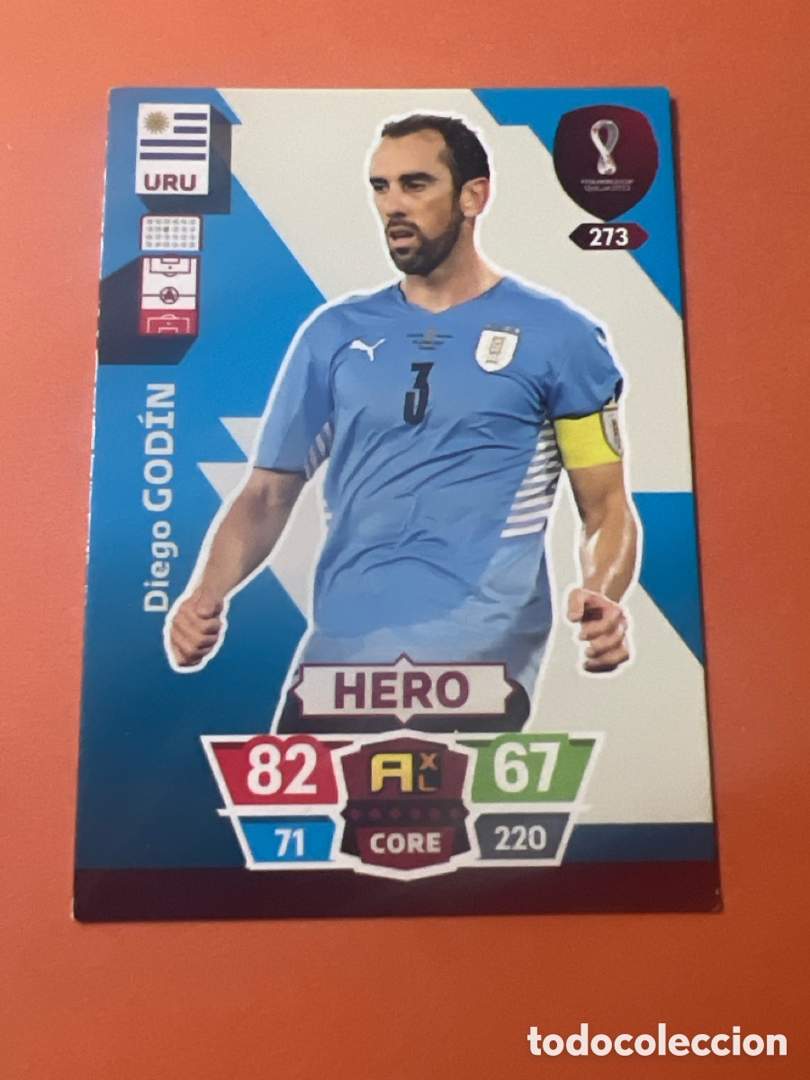 Fu&szlig;ball-Sticker: C3856. Adrenalyn XL World Cup Qatar Mundial 2022 Panini 273 God&iacute;n (Uruguay) Hero