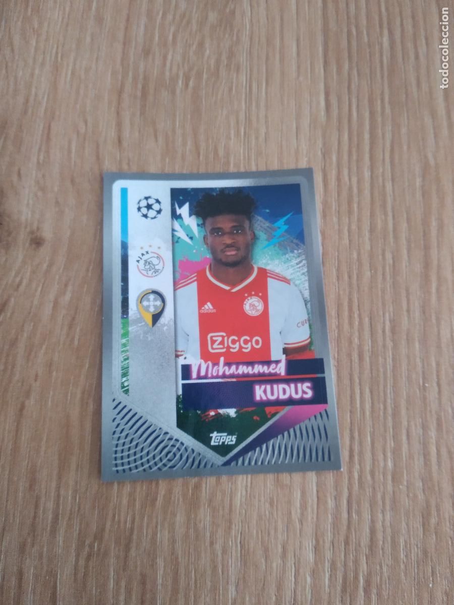 Fu&szlig;ball-Sticker: 54 MOHAMMED KUDUS AJAX CROMO FUTBOL UEFA CHAMPIONS LEAGUE 2022-2023 TOPPS 22-23