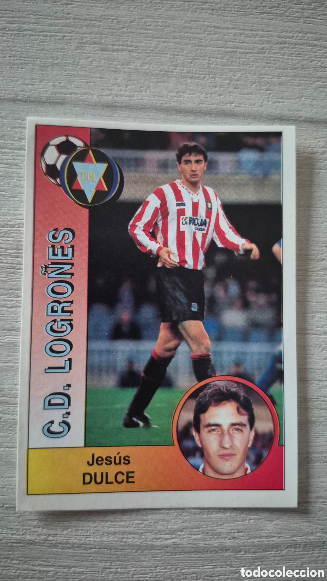 Fu&szlig;ball-Sticker: N&deg;165 CD Logro&ntilde;es Duce Liga 94/95