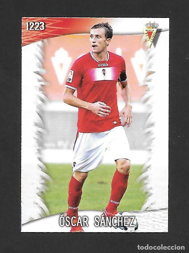 Football Stickers: 1223 OSCAR SANCHEZ (REAL MURCIA) ULTIMA HORA IV , MUNDICROMO QUIZ GAME PLATINUM LIGA 2013 2014