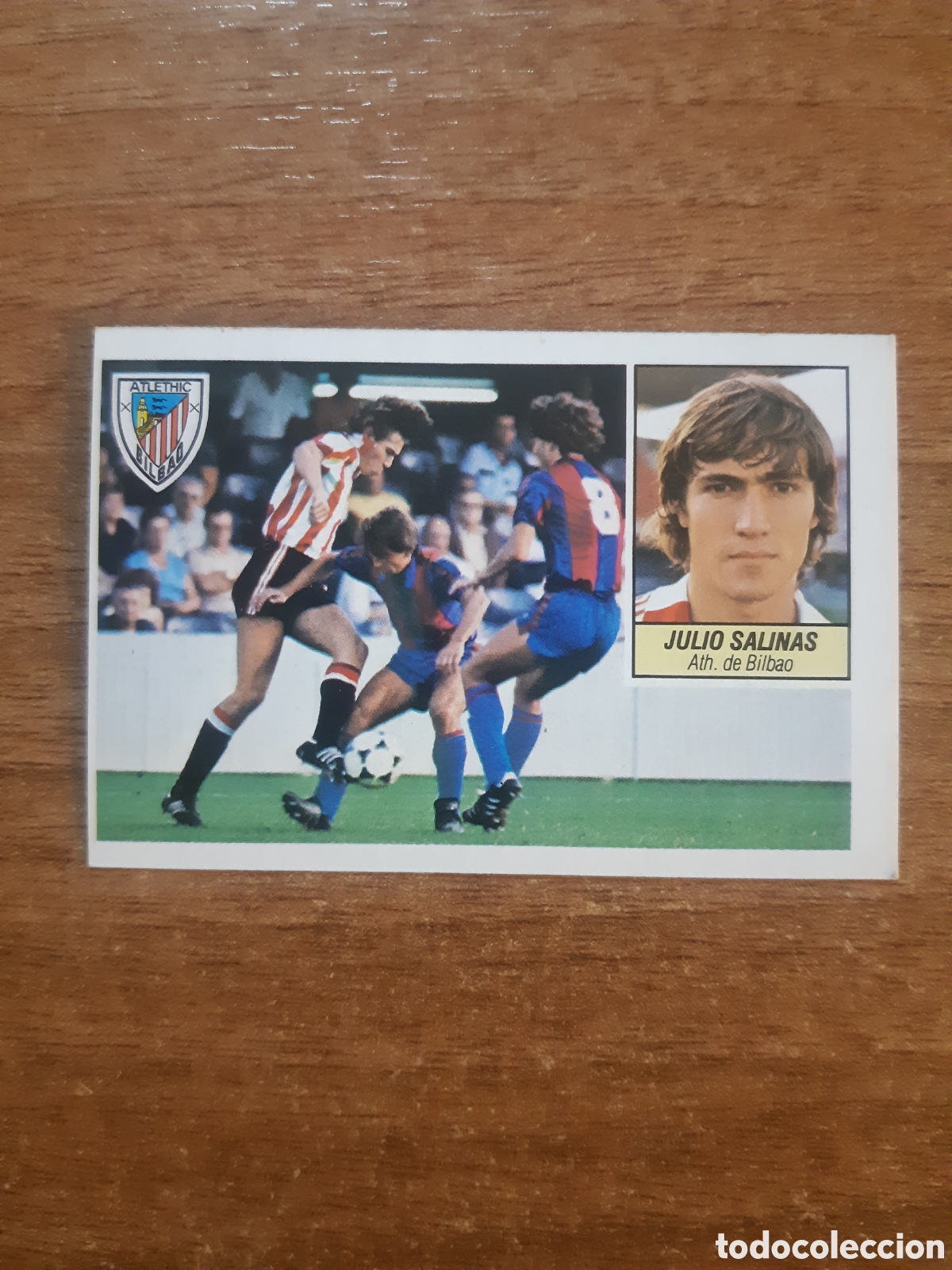 Figurine di Calcio: Julio Salinas (Athletic Bilbao) Liga 84-85 ESTE. Nunca pegado, sin pegar
