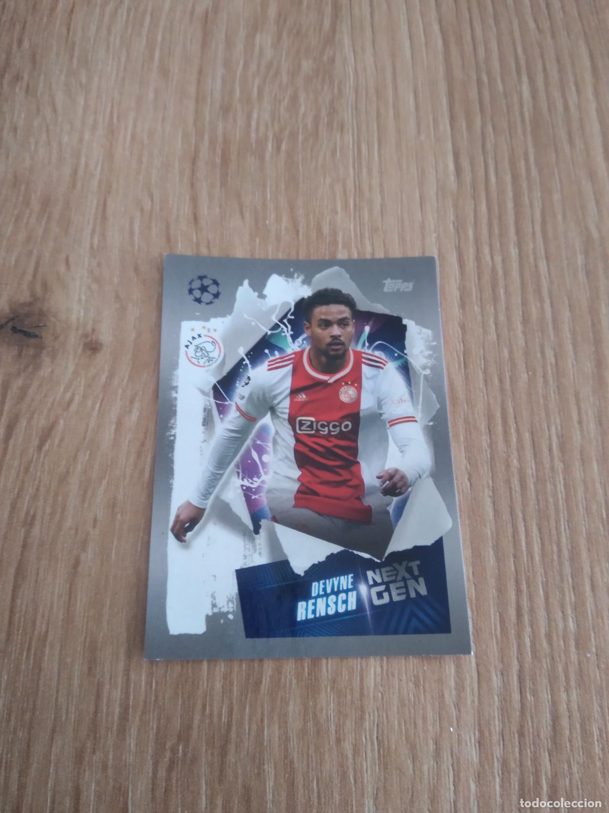 Figurine di Calcio: 61 DEVYNE RENSCH AJAX CROMO FUTBOL UEFA CHAMPIONS LEAGUE 2022-2023 TOPPS 22-23