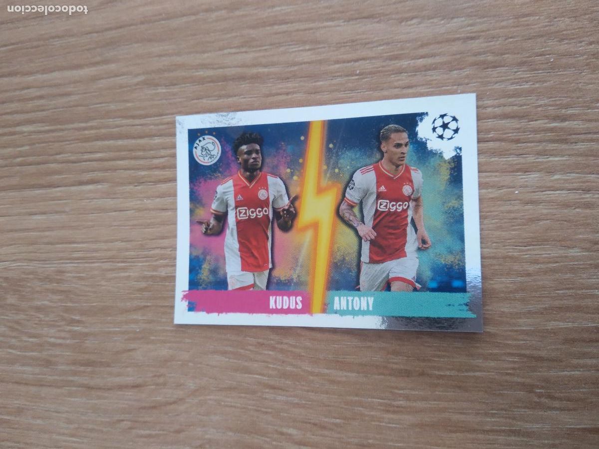Figurine di Calcio: 62 KUDUS ANTONY AJAX CROMO FUTBOL UEFA CHAMPIONS LEAGUE 2022-2023 TOPPS 22-23