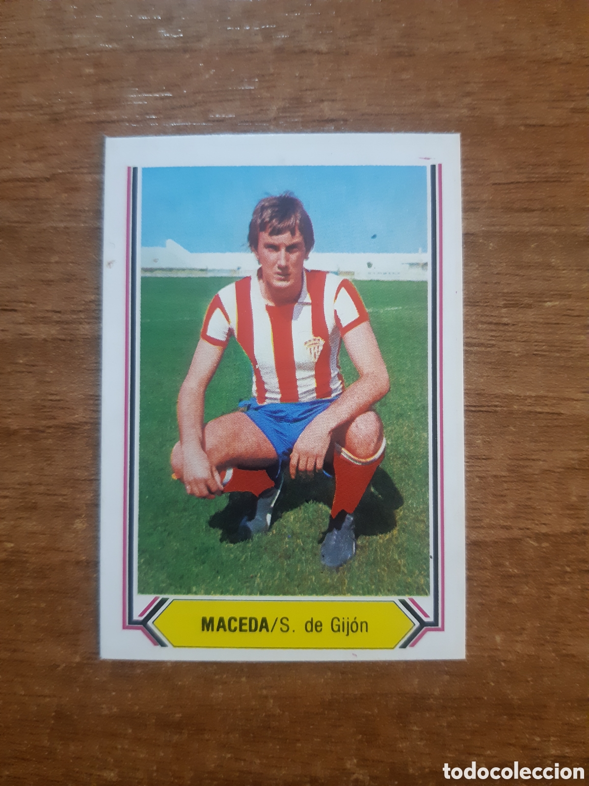 Figurine di Calcio: Maceda (Sporting Gij&oacute;n) liga 80-81 ESTE. Nunca pegado, sin pegar