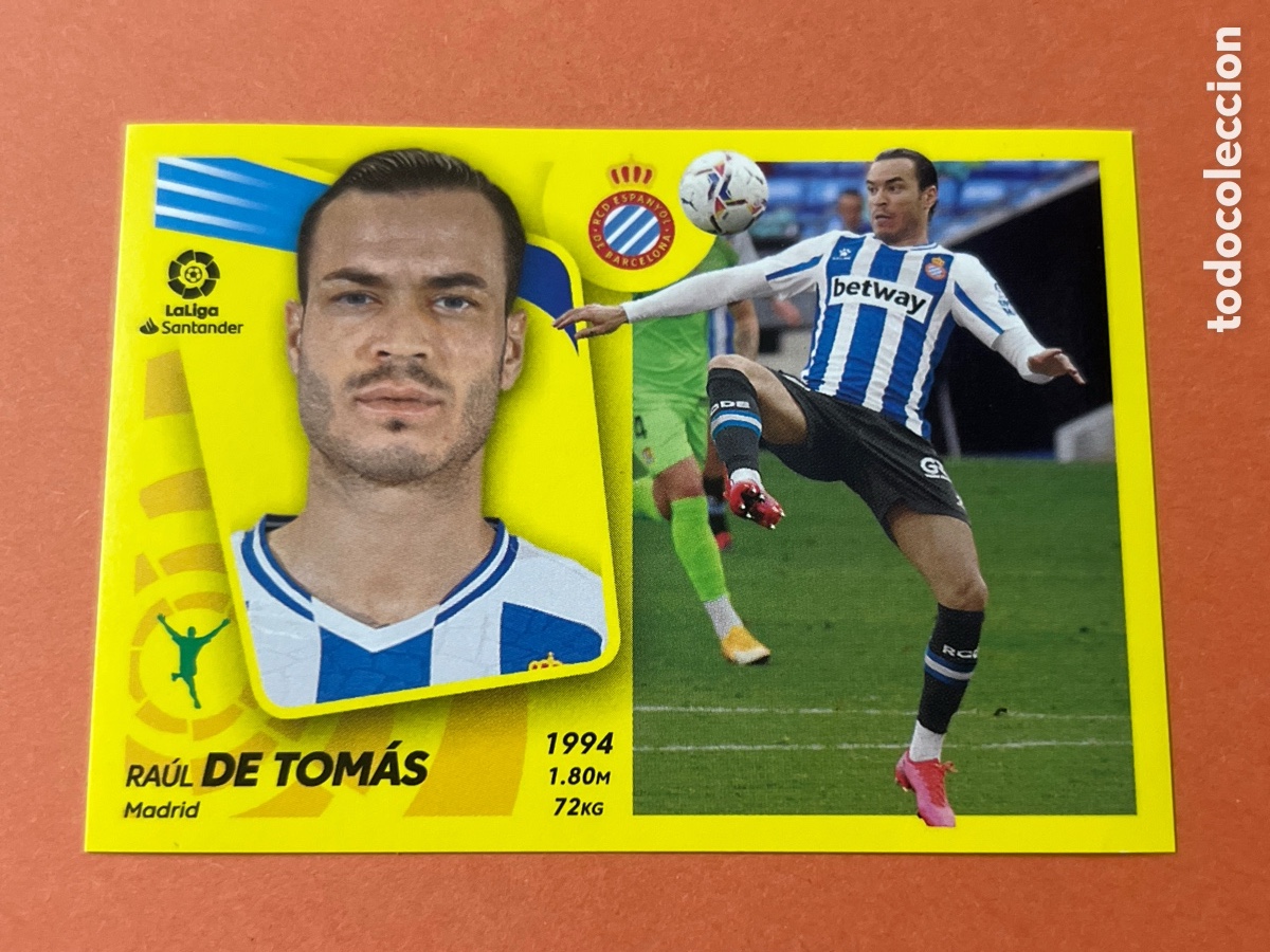 Figurine di Calcio: C3871. 20 RCF Espanyol, Ra&uacute;l de Tom&aacute;s, Liga Este Panini 2021 2022 21 22
