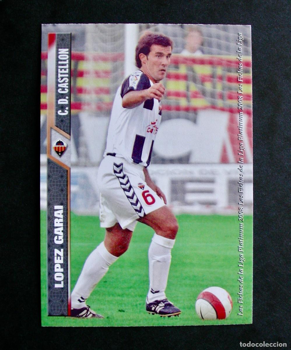 Football Stickers: 1010 L&Oacute;PEZ GARAI CASTELL&Oacute;N / EQUIPOS DE 2&ordf; DIVISI&Oacute;N / FICHAS DE LA LIGA 2007 2008 / MUNDICROMO