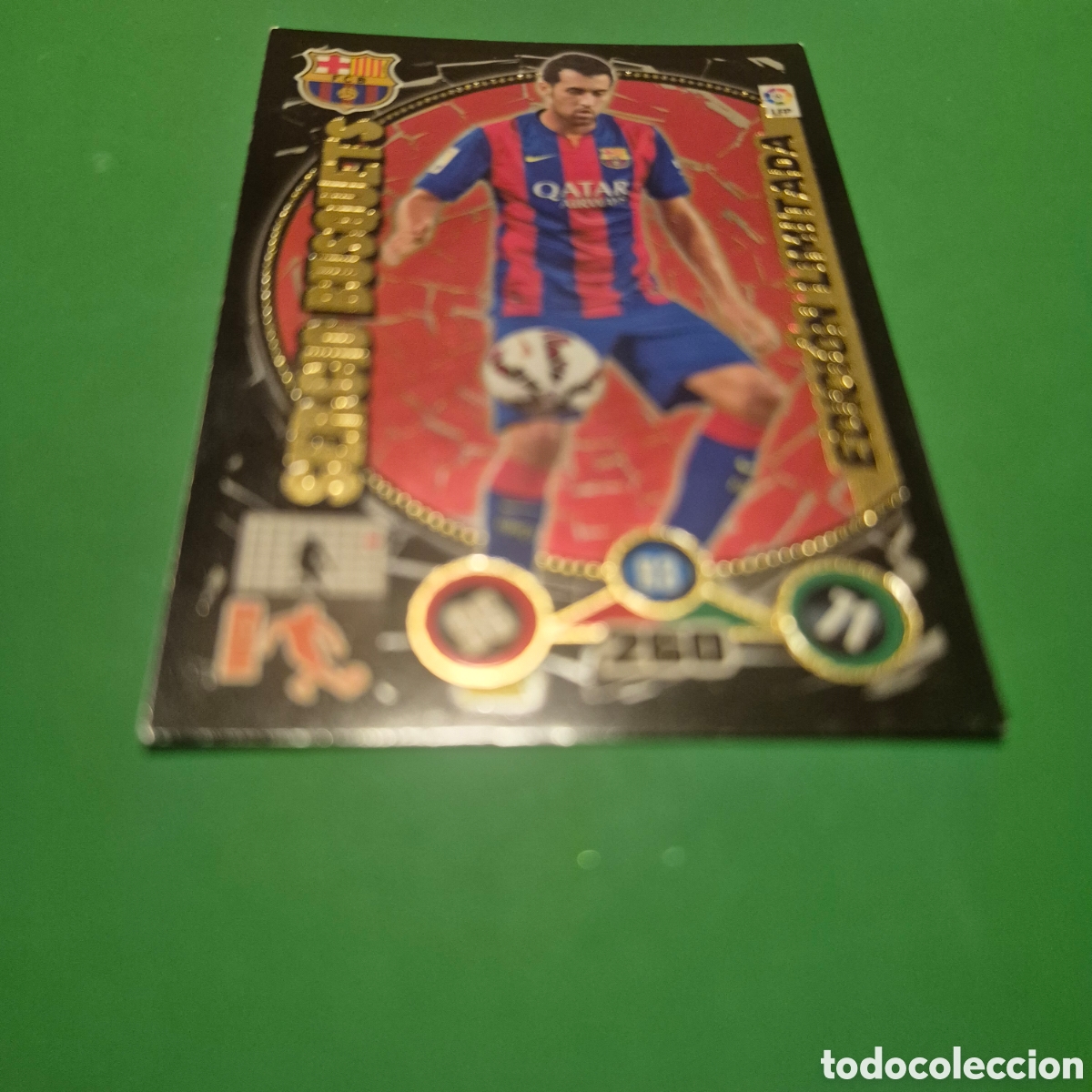 Cartes &agrave; collectionner de Football: SERGIO BUSQUETS BARCELONA EDICI&Oacute;N LIMITADA ADRENALYN XL 2014 2015 14 15