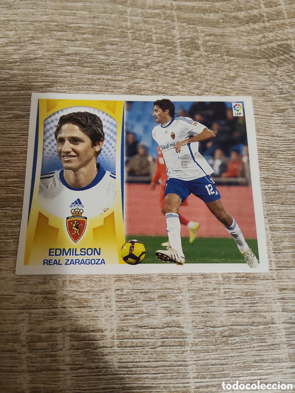 Fu&szlig;ball-Sticker: Edmilson Real Zaragoza fichaje de invierno liga 2009 2010 09 10 ediciones este