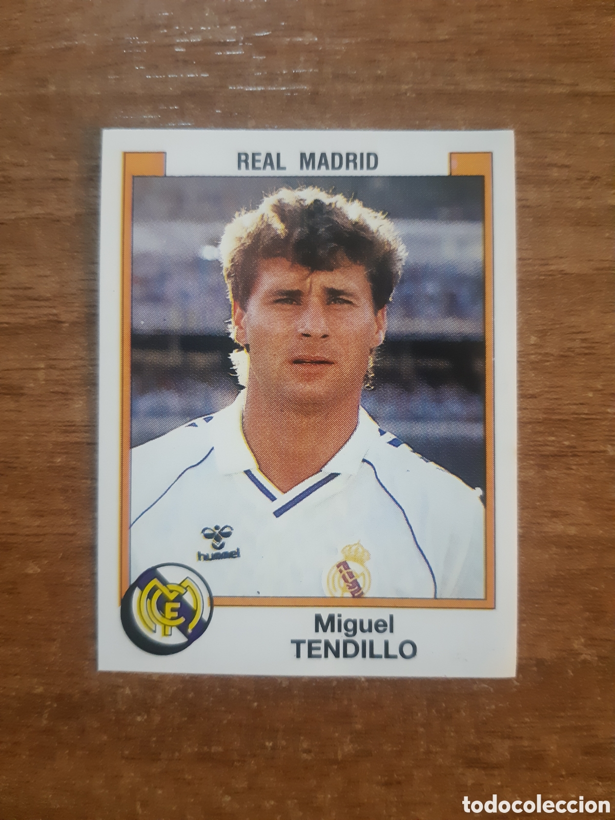 Football Stickers: N&deg;180 Tendillo (Real Madrid) liga 87-88 F&Uacute;TBOL 88 PANINI. Nunca pegado, sin pegar