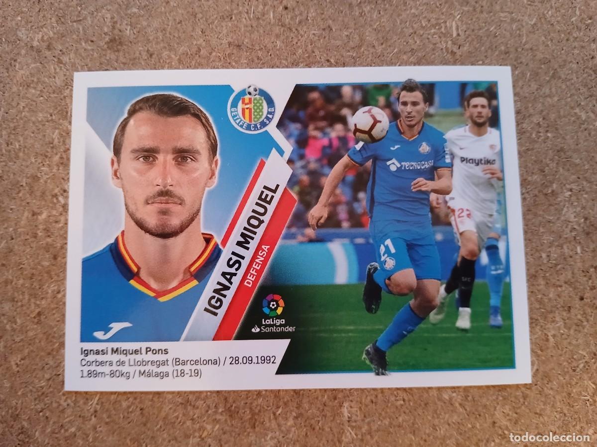 Figurine di Calcio: IGNASI MIQUEL - GETAFE CF N&ordm; 6 B LIGA ESTE 2019 2020 - 19 20