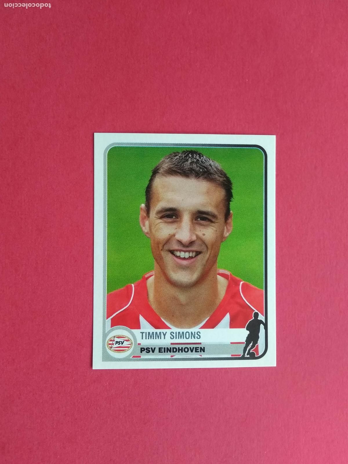 Cromos de F&uacute;tbol: PANINI CHAMPIONS OF EUROPE 1955 04 05 2004 2005 CROMO NUNCA PEGADO PSV EINDHOVEN N&ordm; 303 SIMONS
