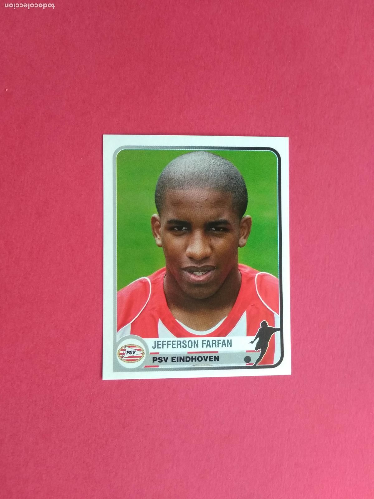 Fu&szlig;ball-Sticker: PANINI CHAMPIONS OF EUROPE 1955 04 05 2004 2005 CROMO NUNCA PEGADO PSV EINDHOVEN N&ordm; 312 FARFAN