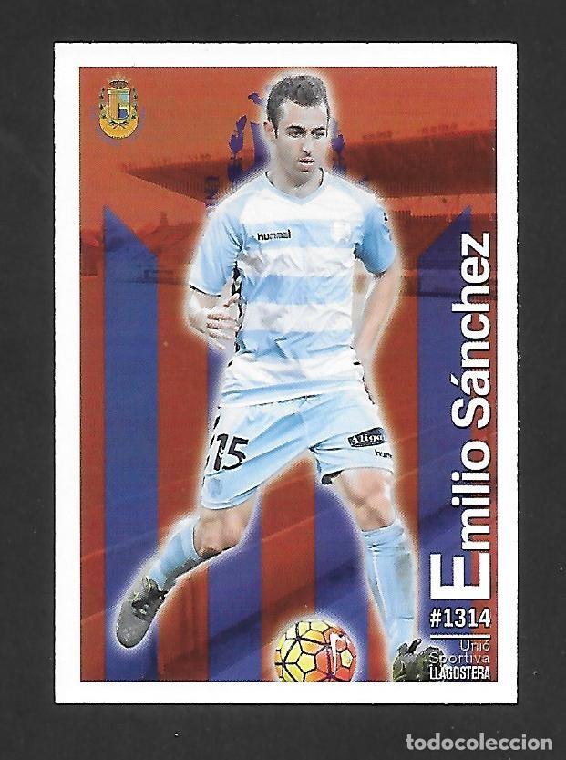 Fu&szlig;ball-Sticker: # 1314 UH EMILIO SANCHEZ (LLAGOSTERA) MUNDICROMO QUIZ GAME PLATINUM LIGA 2015 2016