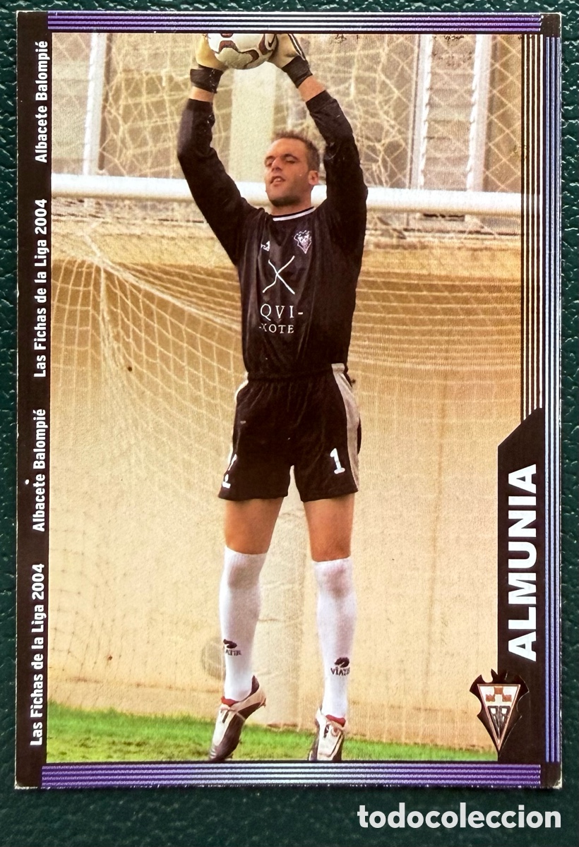 Football Stickers: 518 ALMUNIA ALBACETE FICHAS ALBUM MUNDICROMO 2003 2004 03 04