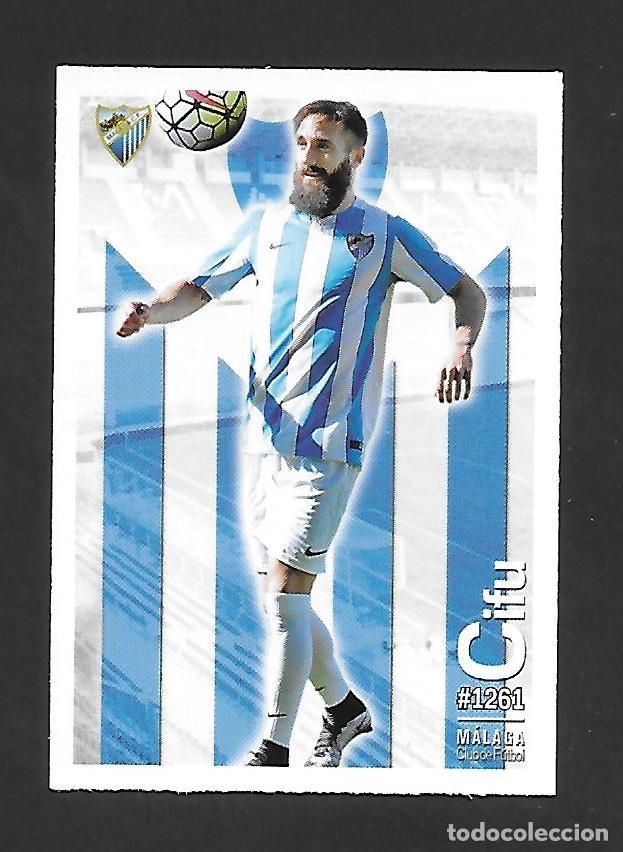 Cromos de F&uacute;tbol: # 1261 UH CIFU (MALAGA C.F) MUNDICROMO QUIZ GAME PLATINUM LIGA 2015 2016