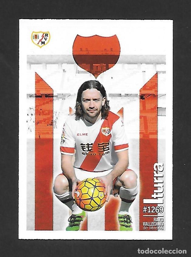 Cromos de F&uacute;tbol: # 1269 UH ITURRA (RAYO VALLECANO) MUNDICROMO QUIZ GAME PLATINUM LIGA 2015 2016