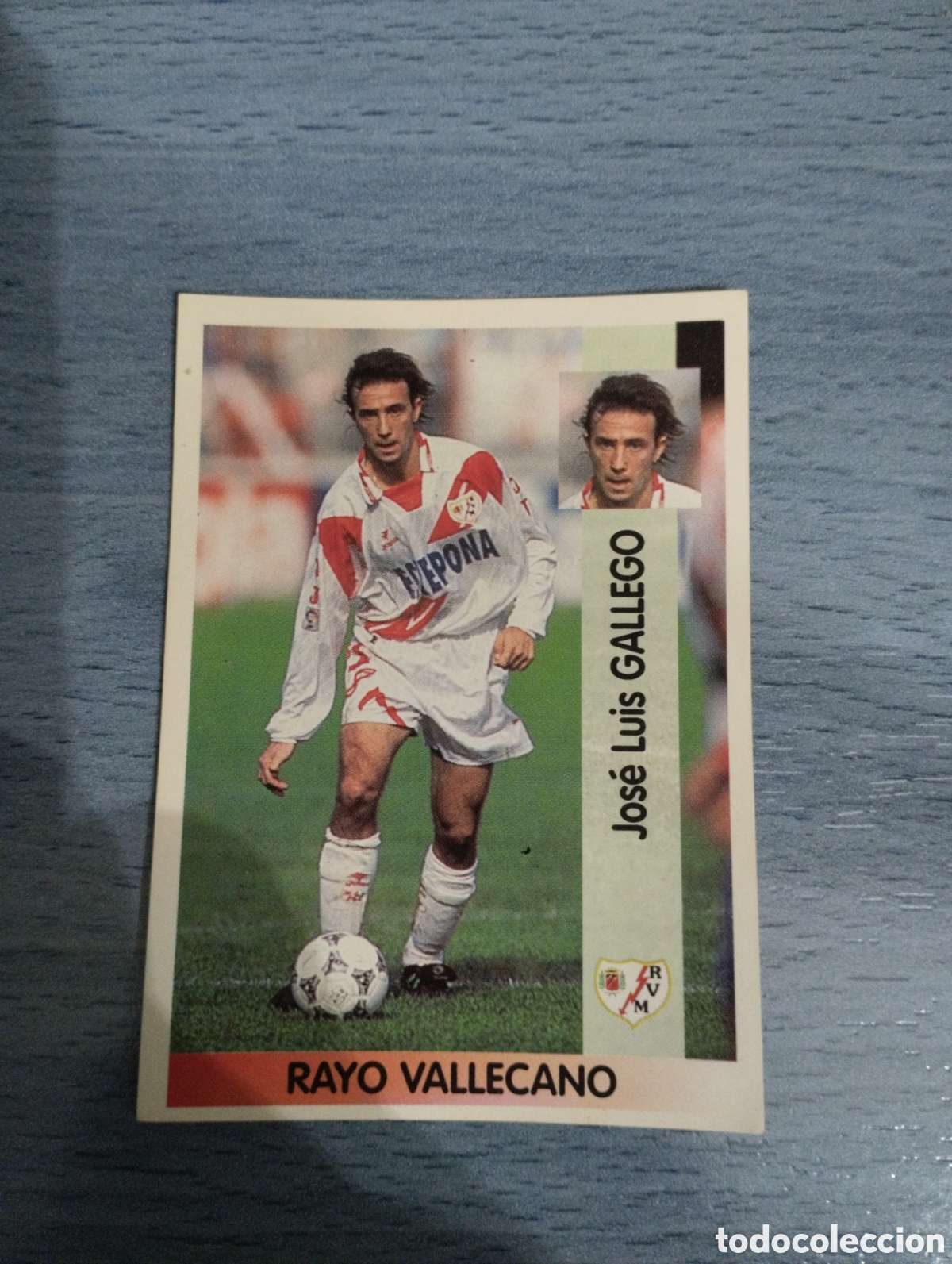 Cromos de F&uacute;tbol: Cromo Panini liga 96 97 gallego 332 rayo vallecano sin pegar