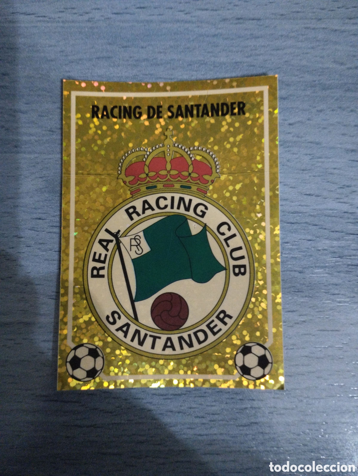 Fu&szlig;ball-Sticker: Cromo Panini liga 96 97 escudo F Racing de Santander sin pegar