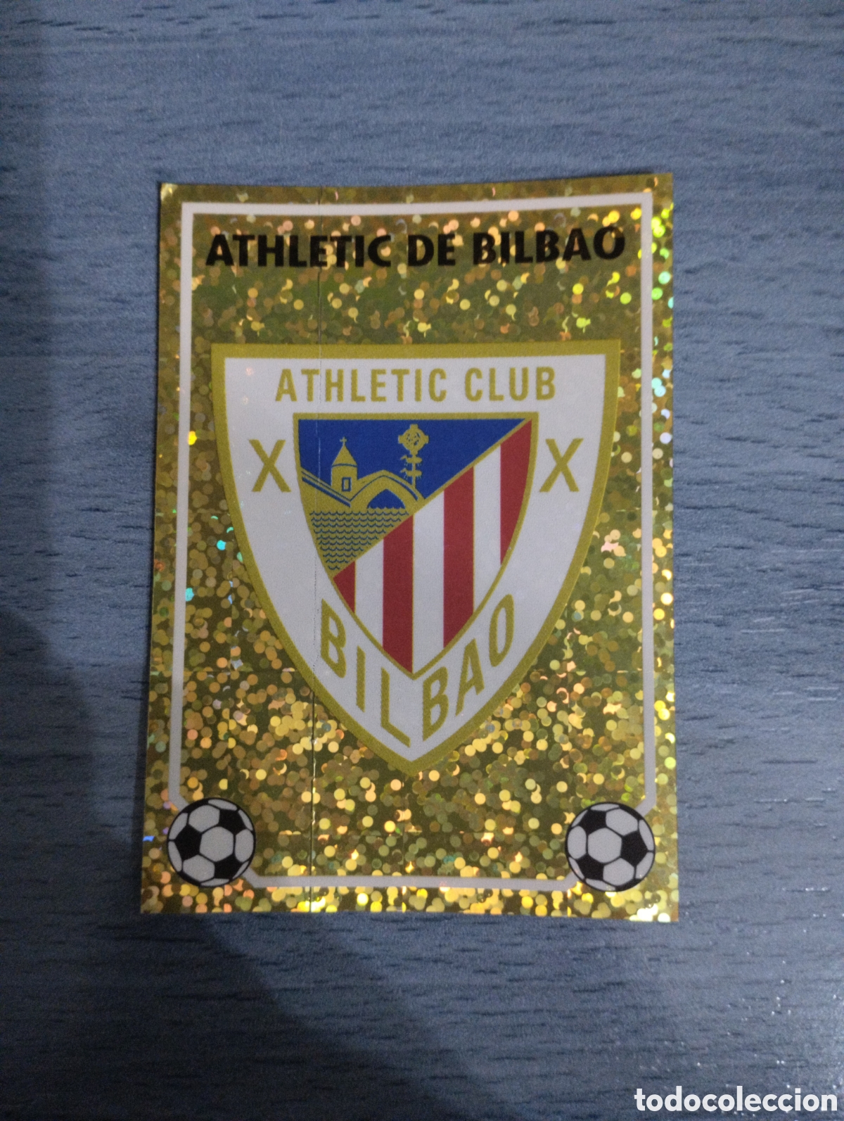 Fu&szlig;ball-Sticker: Cromo Panini liga 96 97 escudo G Athletic de Bilbao sin pegar