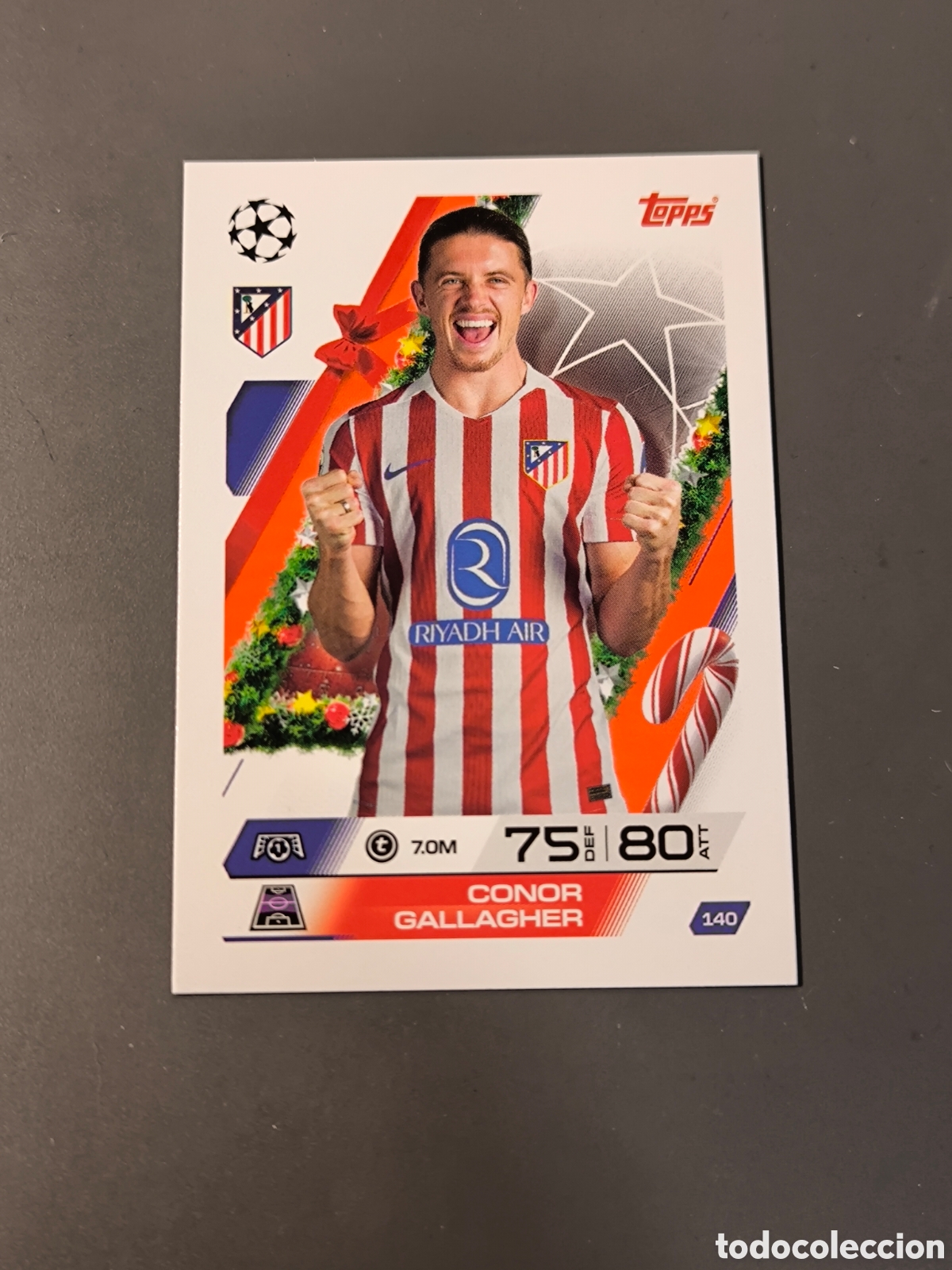 Fu&szlig;ball-Sticker: CONOR GALLAGHER 140 Festive Edition Atl&eacute;tico de Madrid match Attax 25 26 Topps