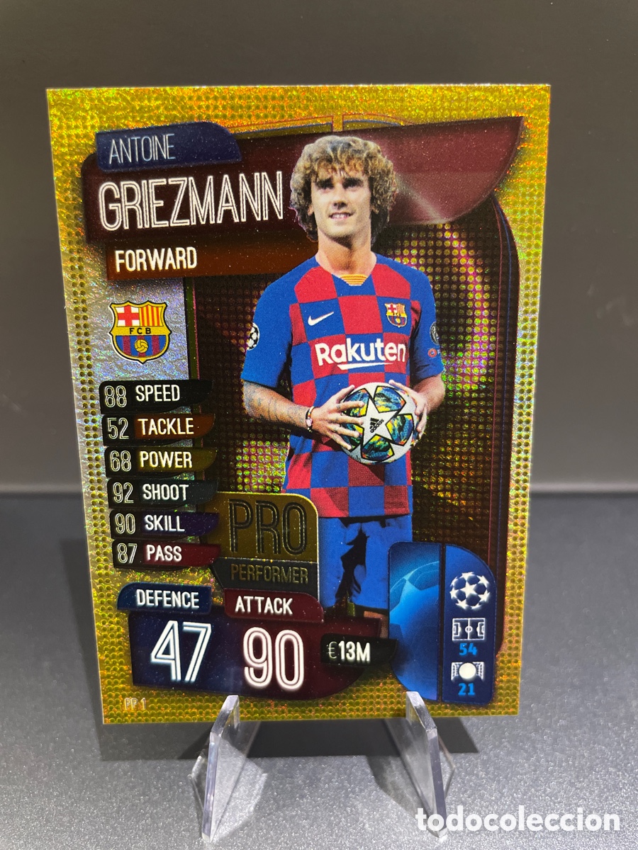 Cromos de F&uacute;tbol: Griezmann PP 1 Pro Performers Match Attax 2019-20 2019 2020 Topps FC Barcelona