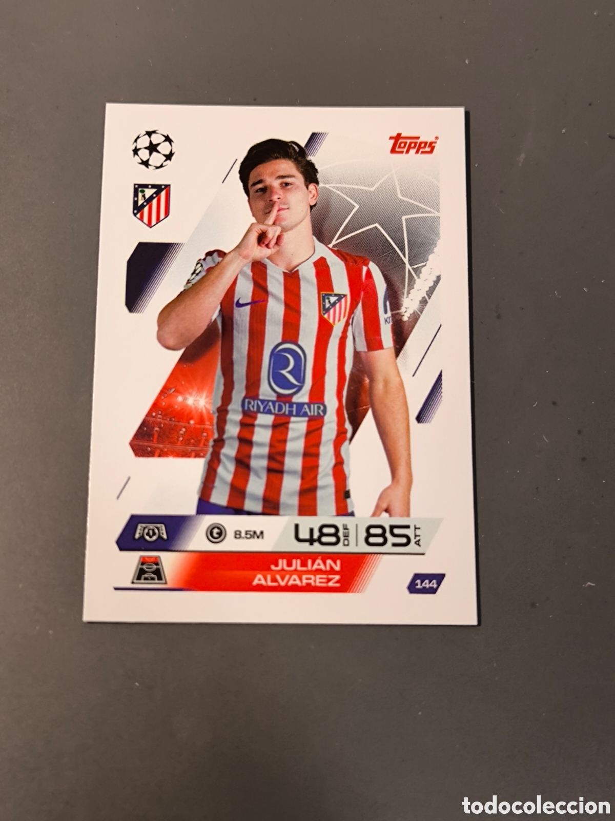 Figurine di Calcio: JULIAN &Aacute;LVAREZ 144 Atl&eacute;tico de Madrid Match Attax 25 26 Topps