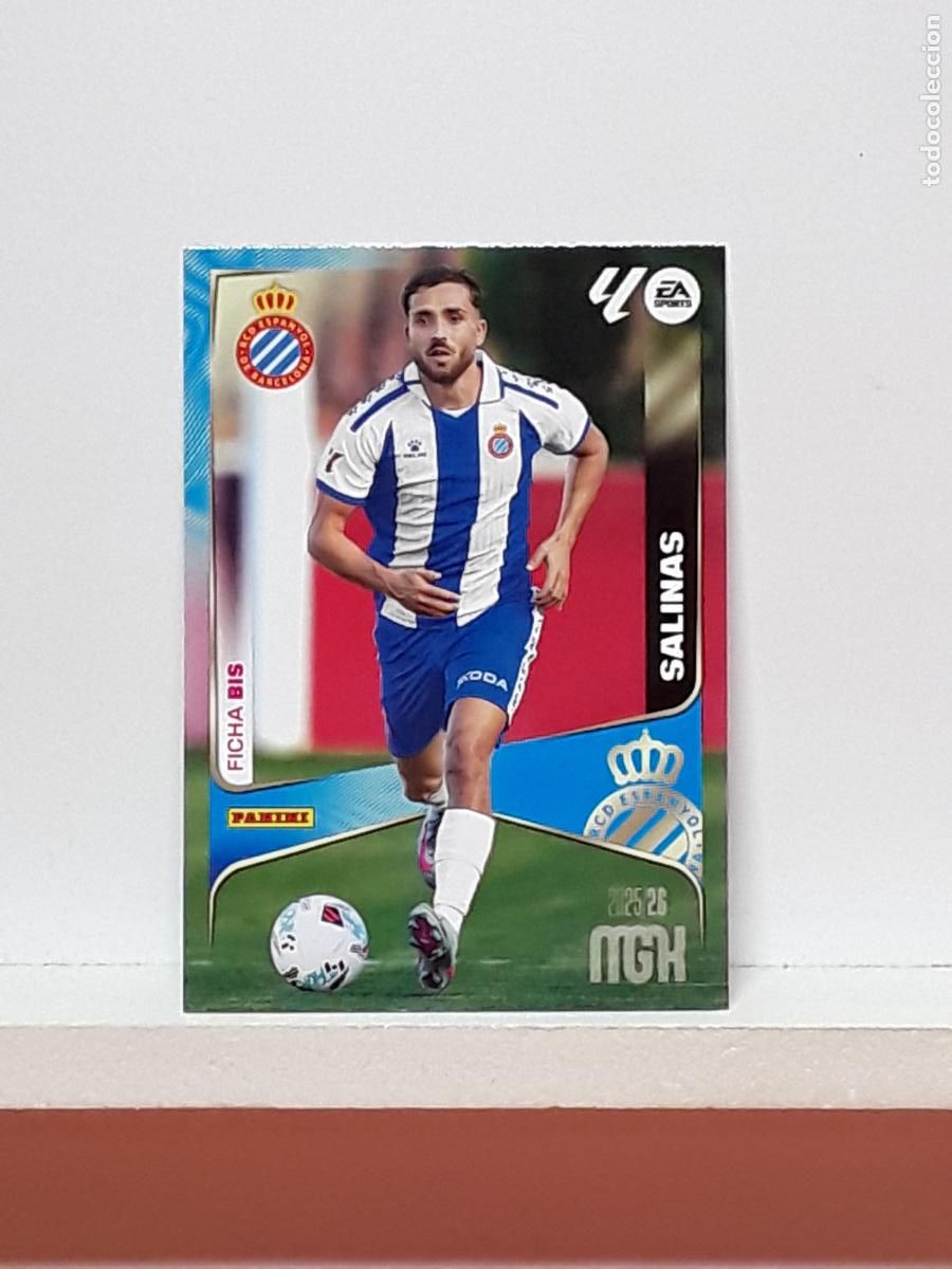 Cromos de f&uacute;tbol: MEGACRACKS 2025 2026 MGK 25 26 ALBUM PANINI LIGA N 152BIS 152 BIS ESPANYOL SEGUNDA JOSE SALINAS