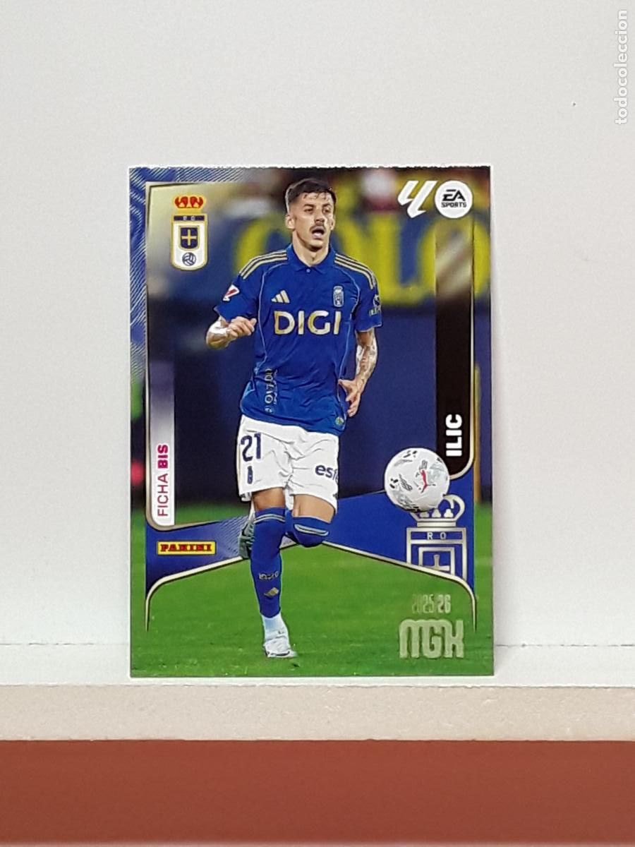 Figurine di Calcio: MEGACRACKS 2025 2026 MGK 25 26 ALBUM PANINI LIGA N 283BIS 283 BIS OVIEDO SEGUNDA LUKA ILIC
