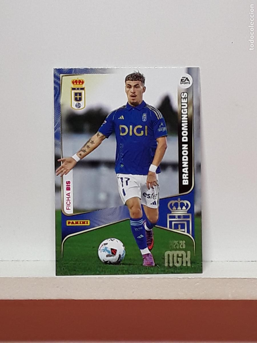 Figurine di Calcio: MEGACRACKS 2025 2026 MGK 25 26 ALBUM PANINI LIGA N 287BIS 287 BIS OVIEDO SEGUNDA BRANDON DOMINGUES